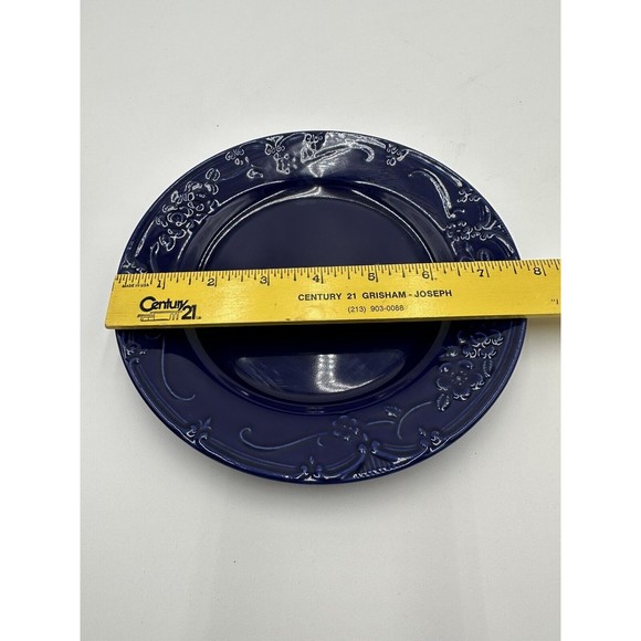 RARE & BEAUTIFUL COBALT CUP SAUCER Plate WBACH WAECHTERSBACH ANGELICA PATTERN - Picture 8 of 9